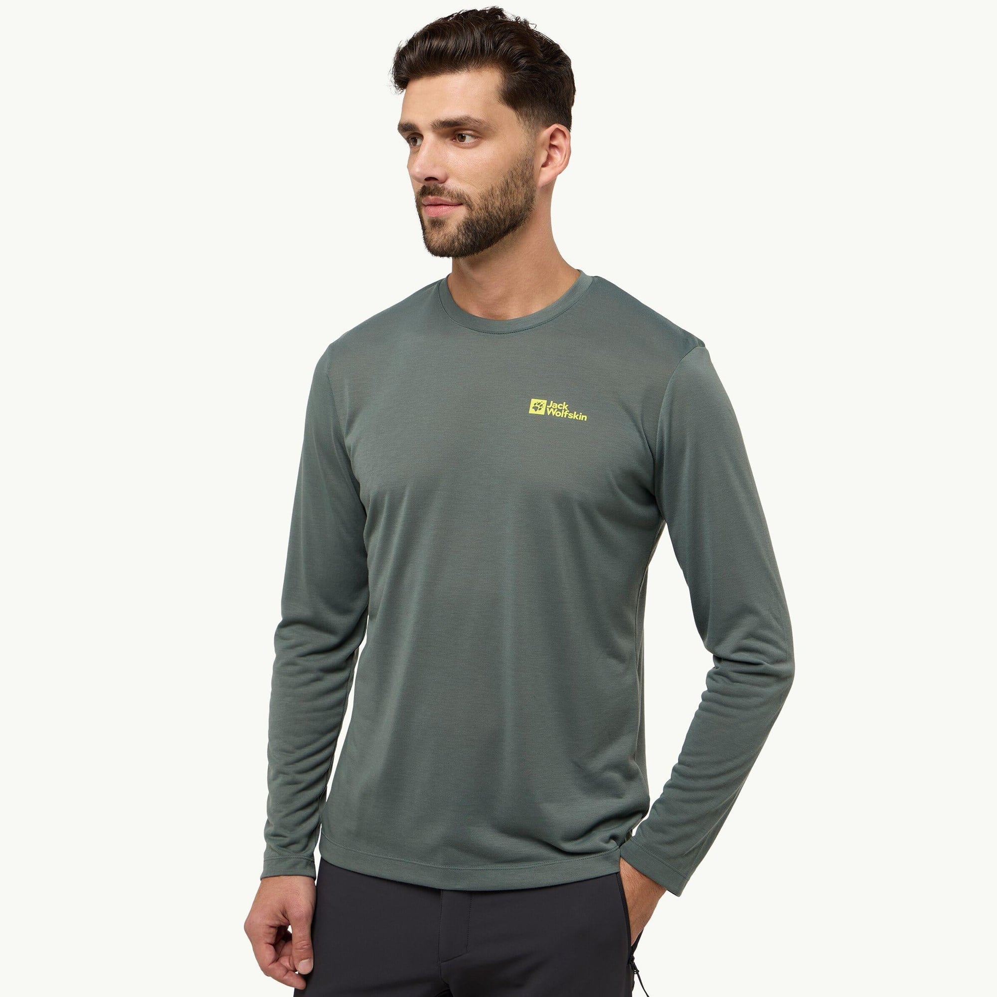 Jack Wolfskin Vonnan Ls T M Erkek Tişört A60291