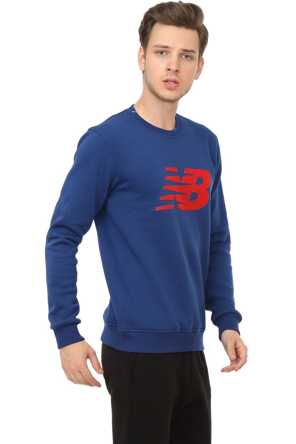 New Balance Nb Logo Mens Crew Sweat Erkek Sweat