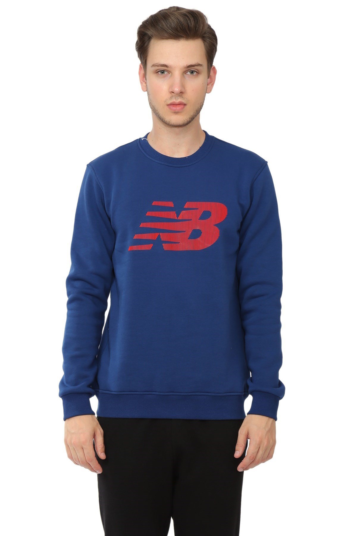 New Balance Nb Logo Mens Crew Sweat Erkek Sweat