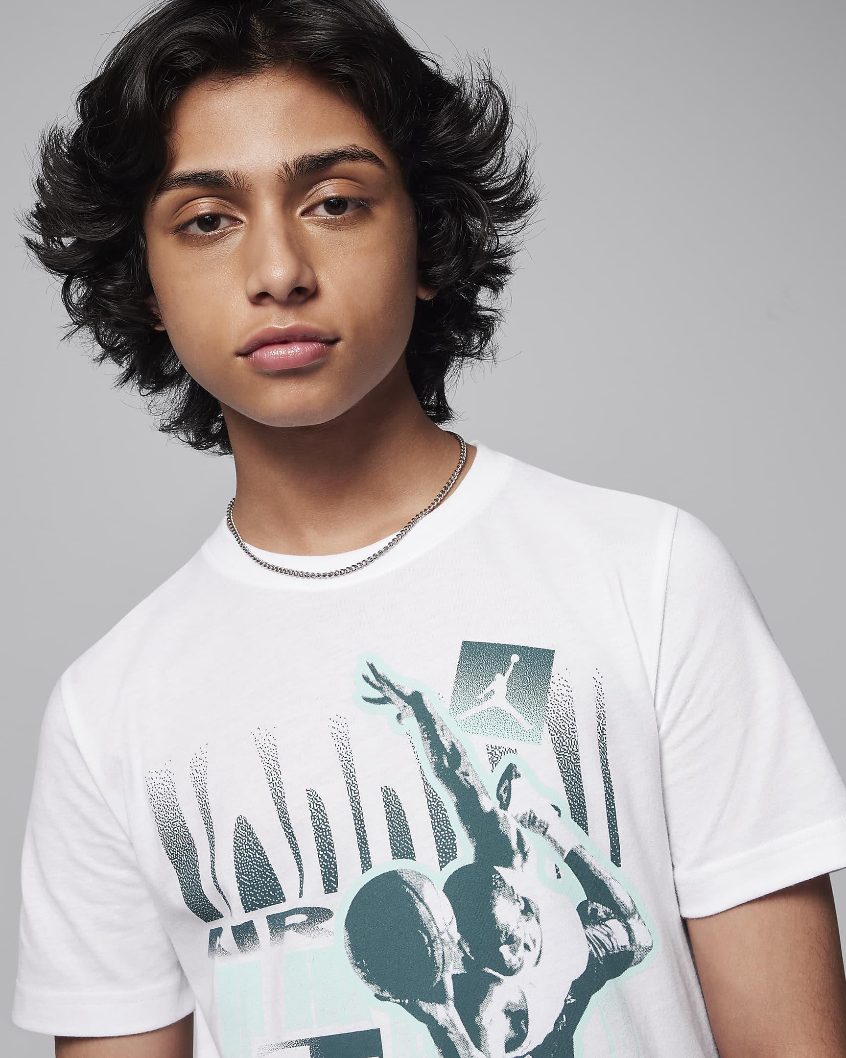 Nike Jdb Aj Court Fade Ss Tee Çocuk Tişört