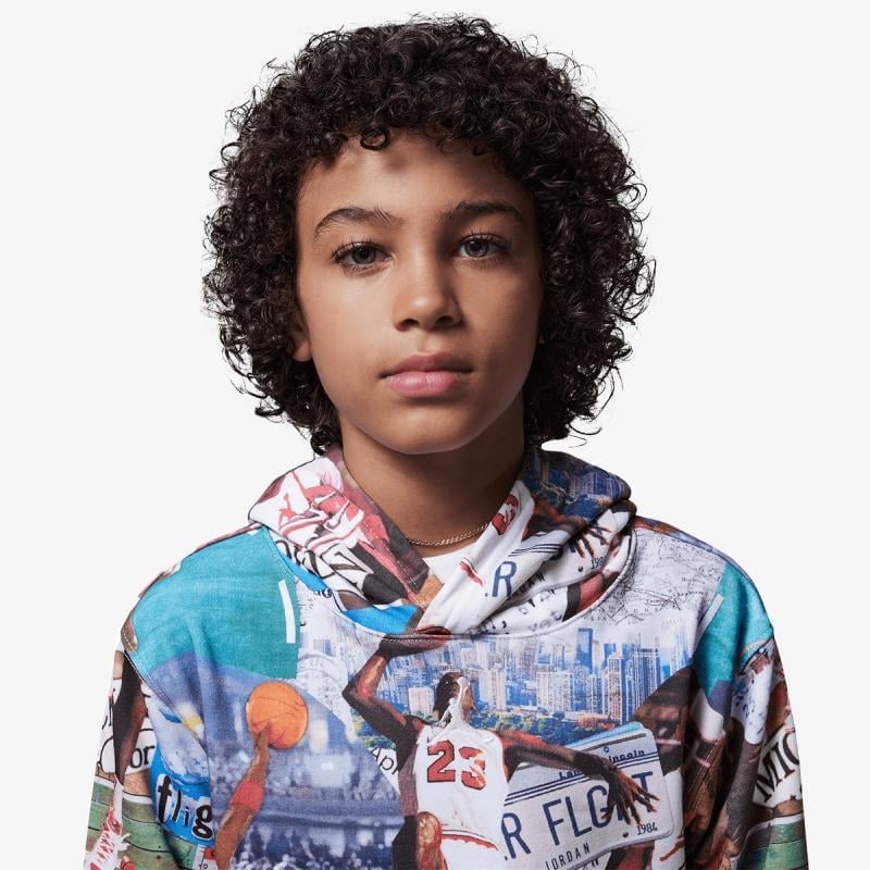 Nike Jdb Mj Brklyn Aop Ft Po Çocuk Sweat