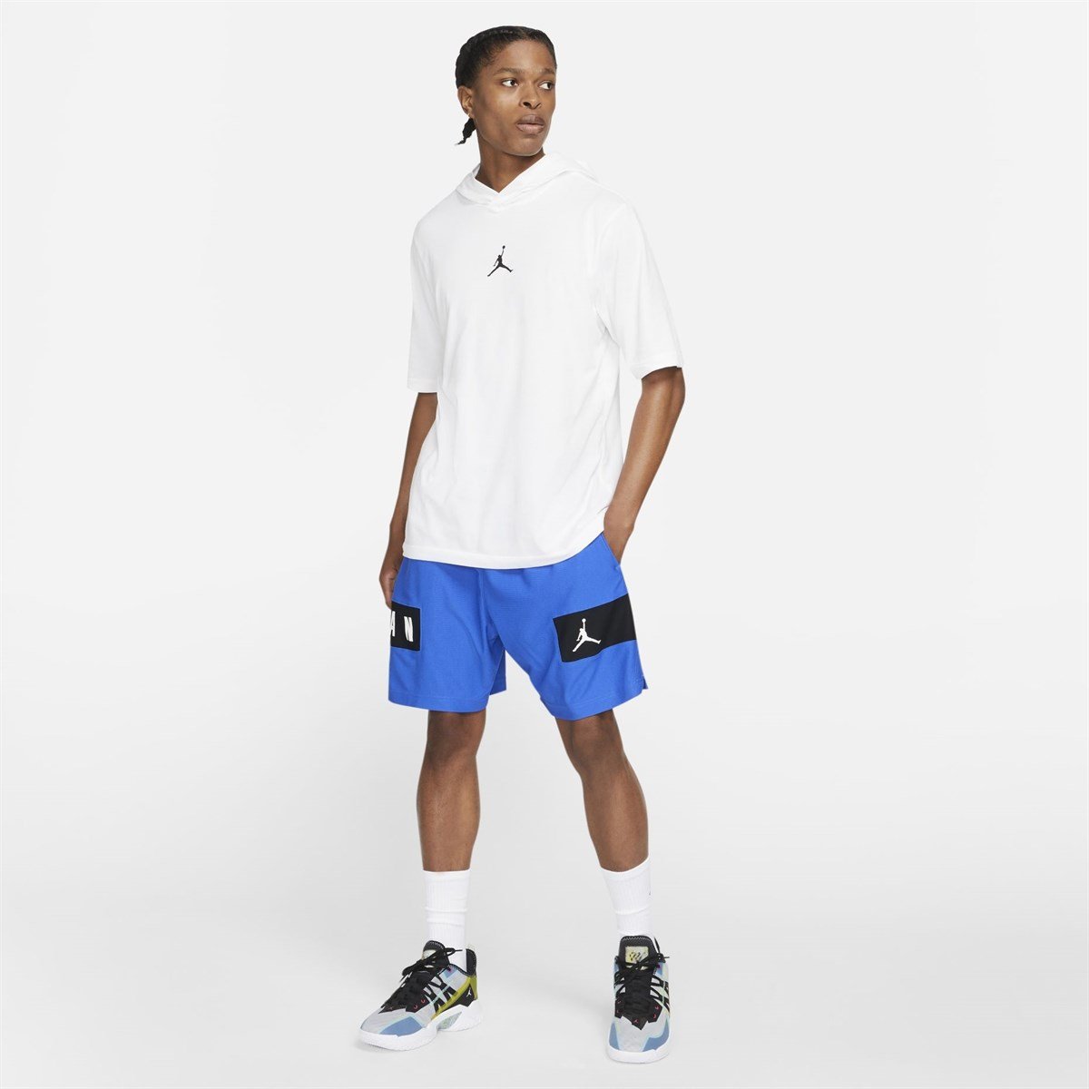 Nike M J Aır Perf Df Ss Hoodıe Tee Erkek Sweat