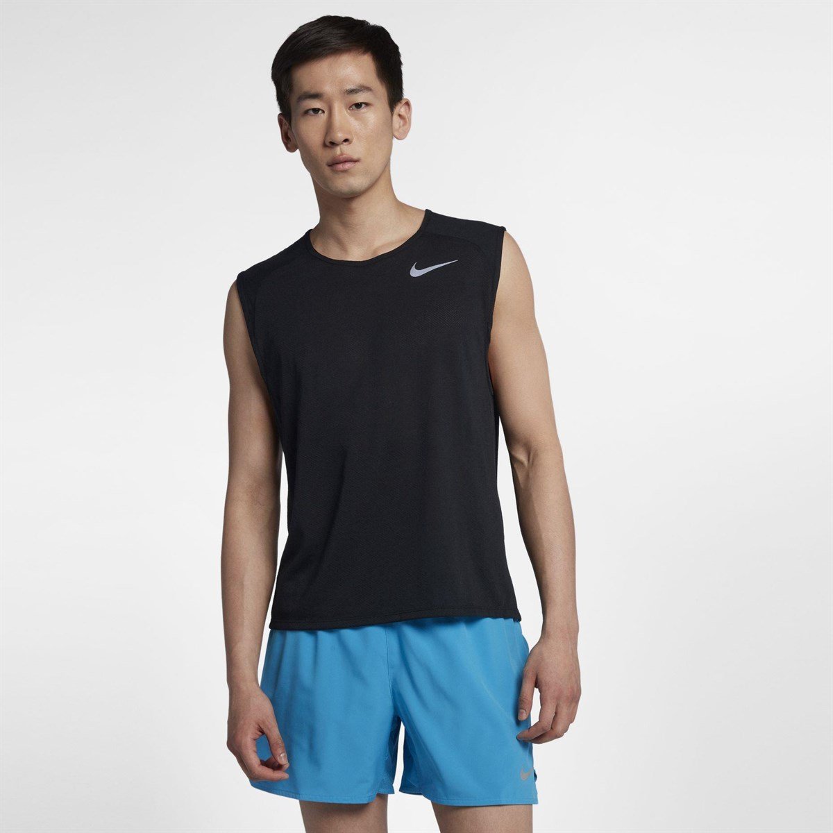 Nike M Nk Brthe Rise 365 Top Slv Cl Erkek Tişört