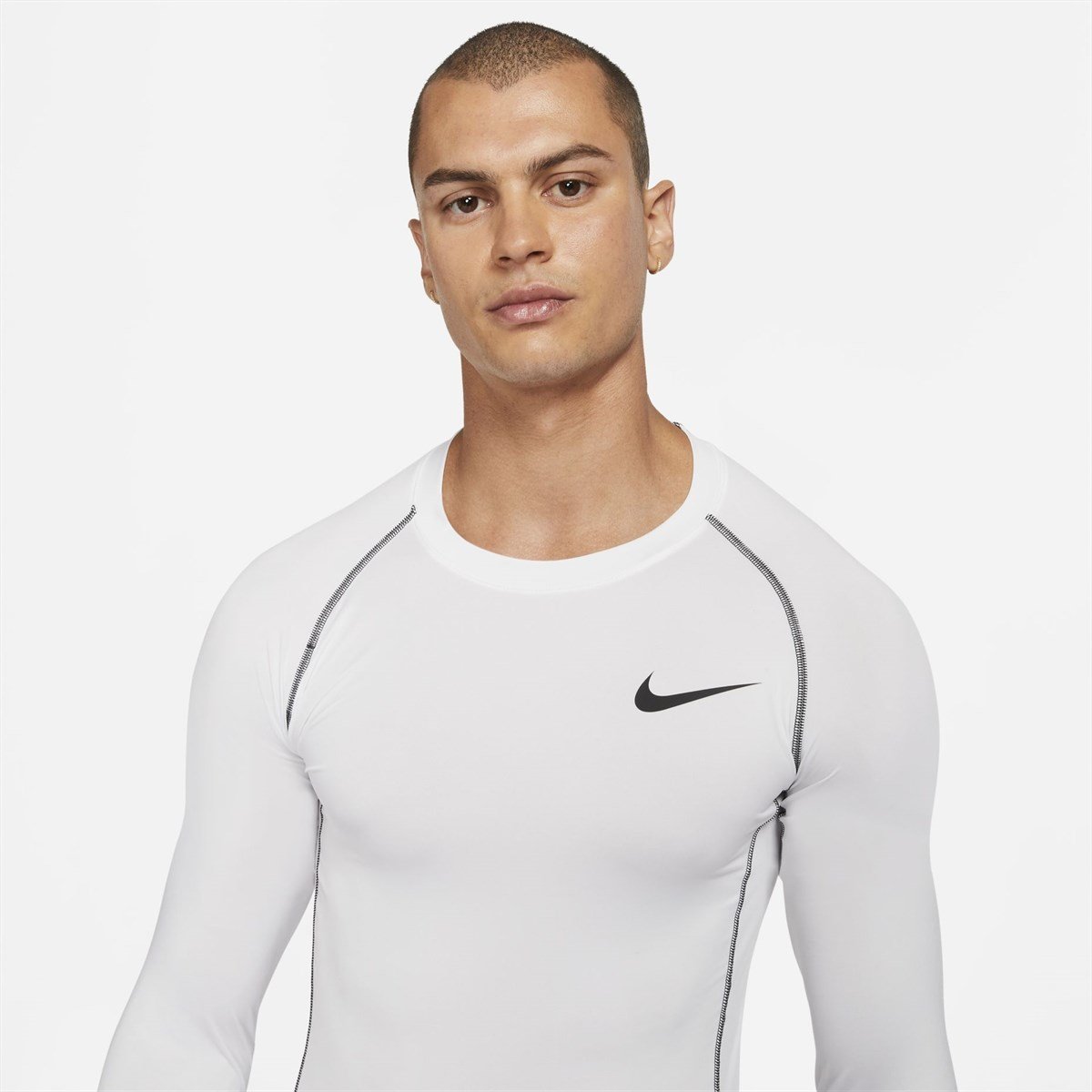Nike M Np Df Tıght Top Ls Erkek Tişört