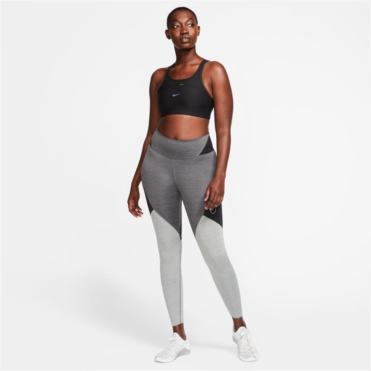 Nike Swoosh Bra Pad Shdw Strpe Kadın Büstiyer