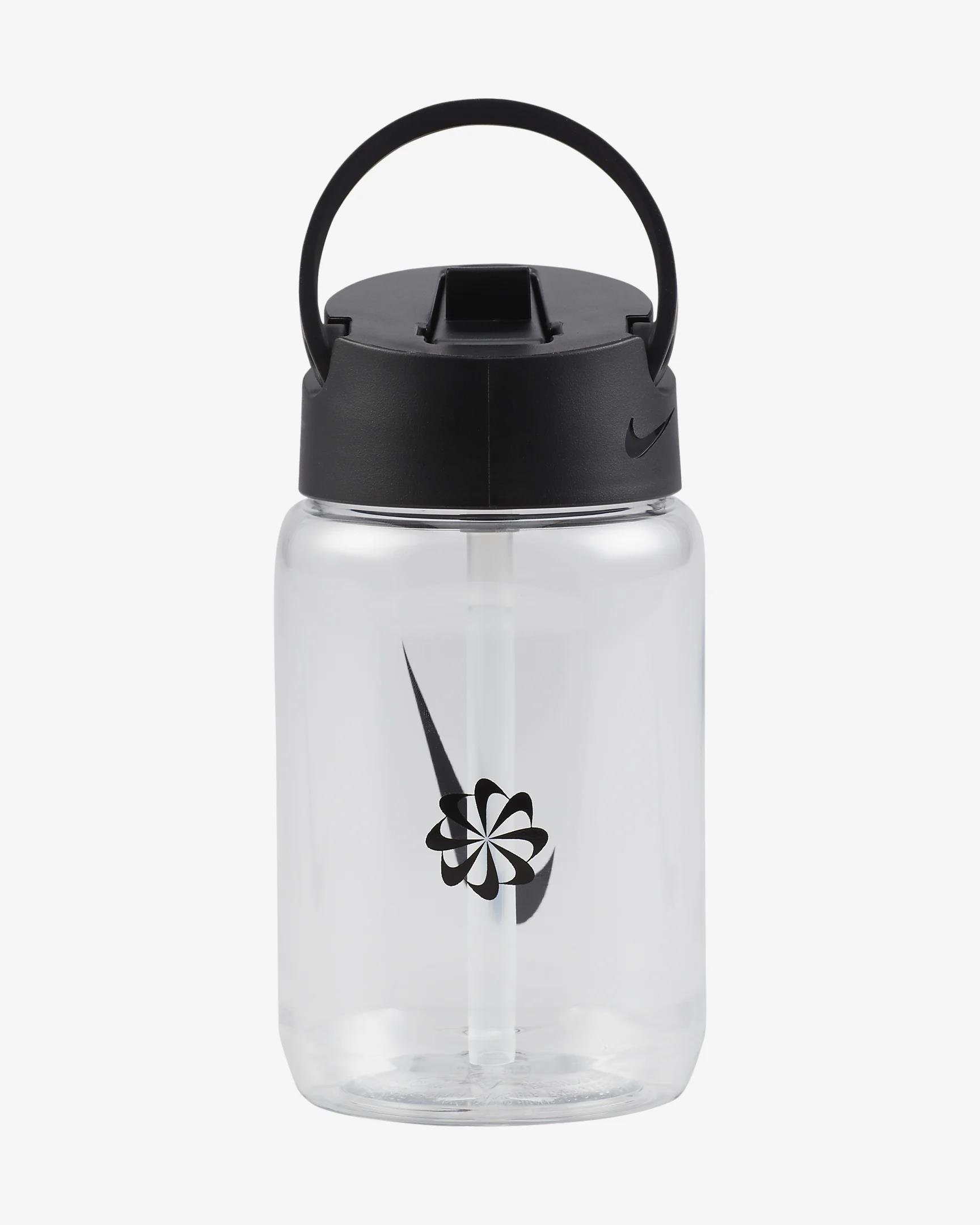 Nıke Tr Renew Recharge Straw Bottle 12 Oz Clear/Black/Black  Unisex Suluk   N1007644