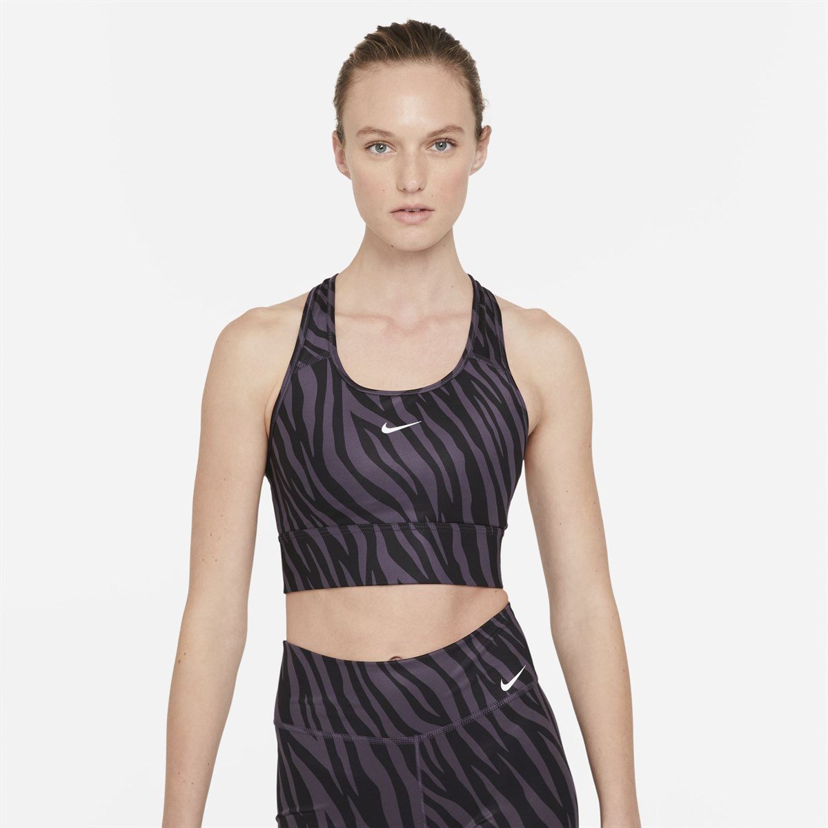 Nike W Nk Df Swsh Icnclh Lngln Bra Kadın Büstiyer