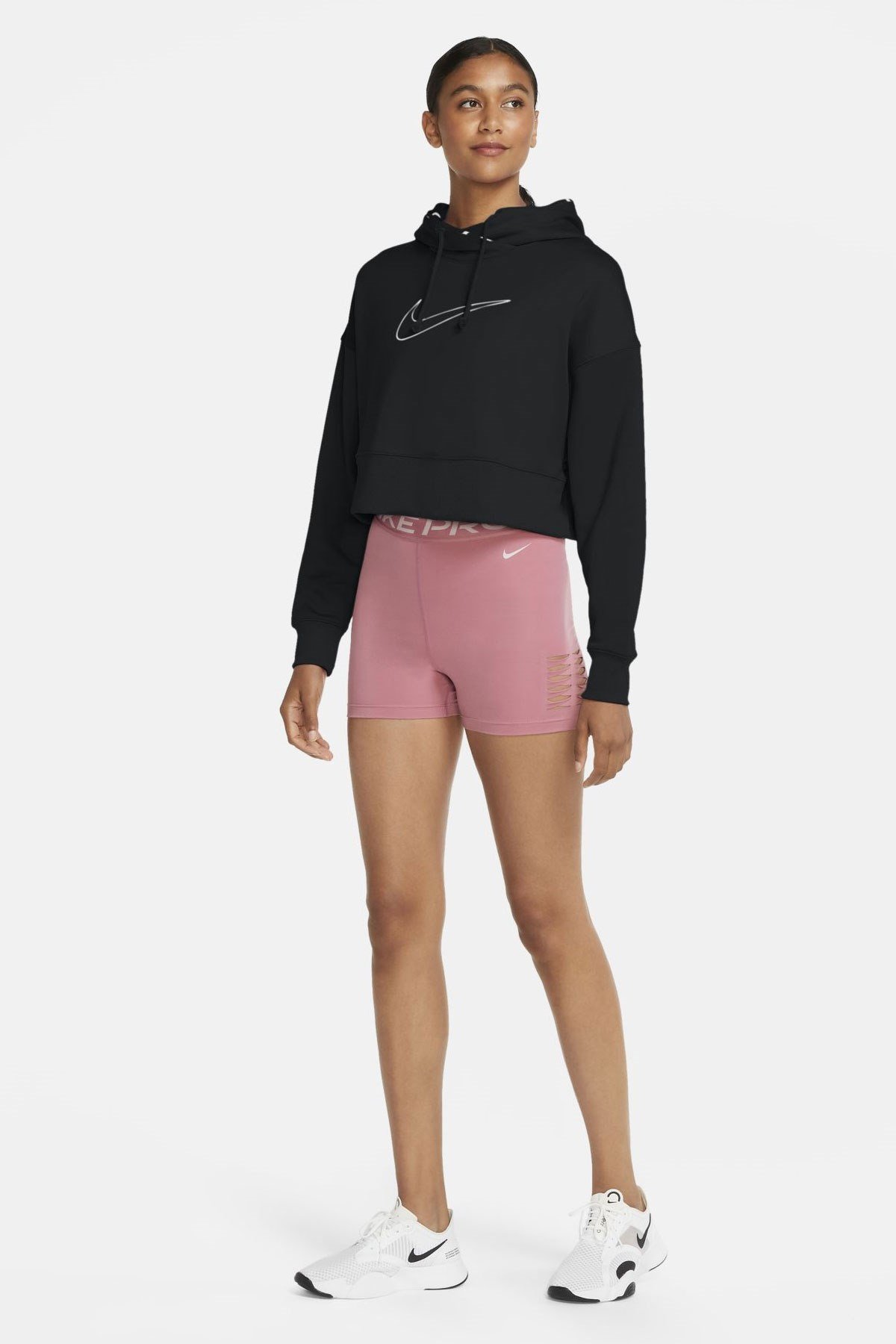 Nike W Nk Thrm All Tm Po Crop Hd Pr Kadın Sweat