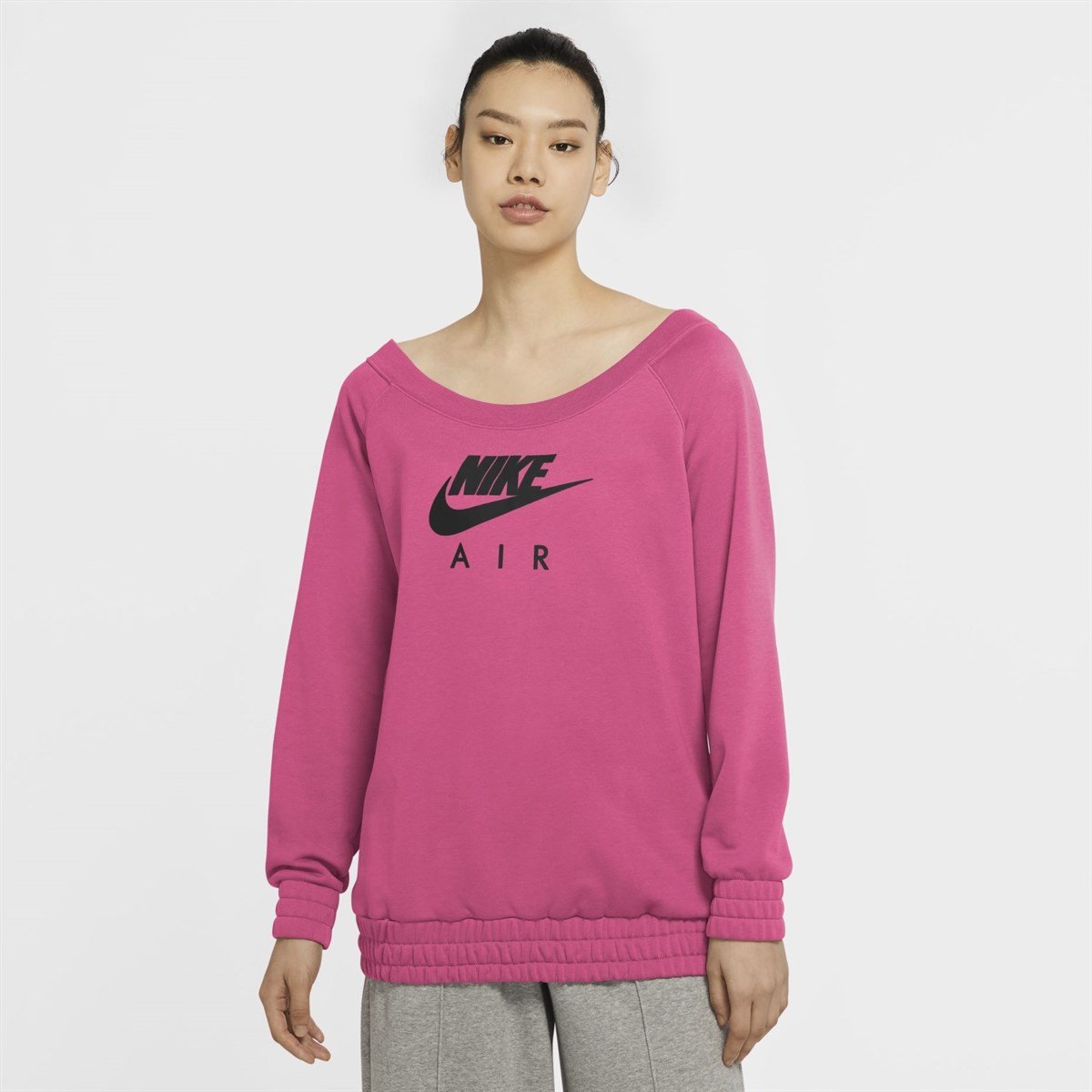 Nike W Nsw Aır Crew Os Flc Kadın Tişört