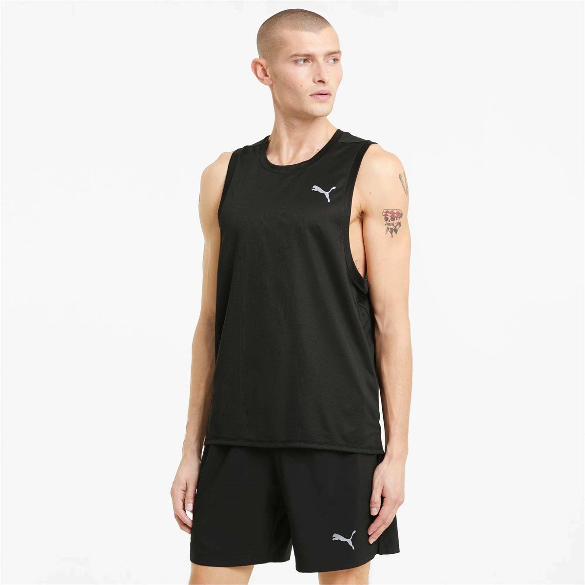 Puma Run Favorıte Sınglet M Puma Black Erkek Tişört