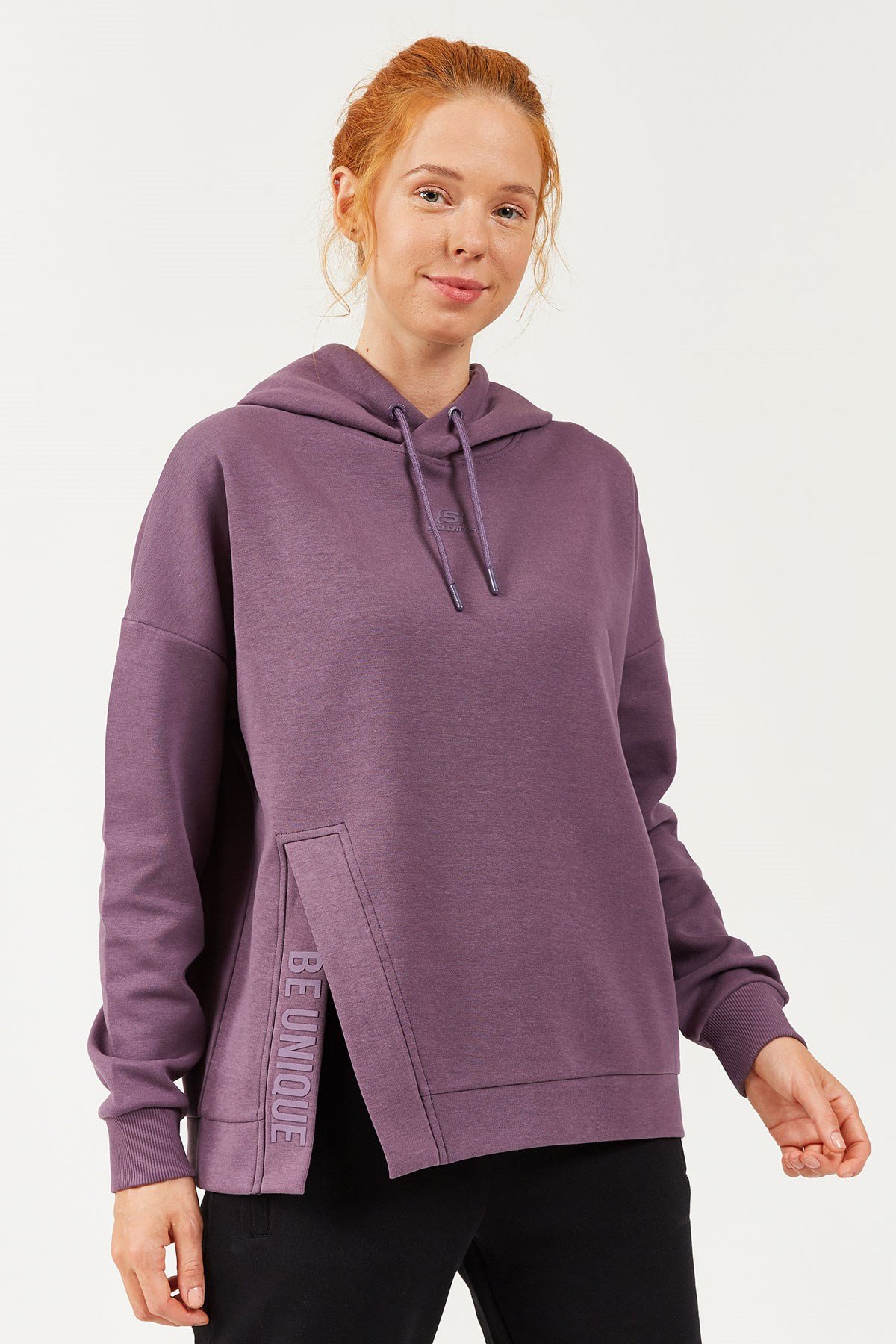 Skechers 2X İ-Lock W Print Detailed Hoodie Kadın Sweat