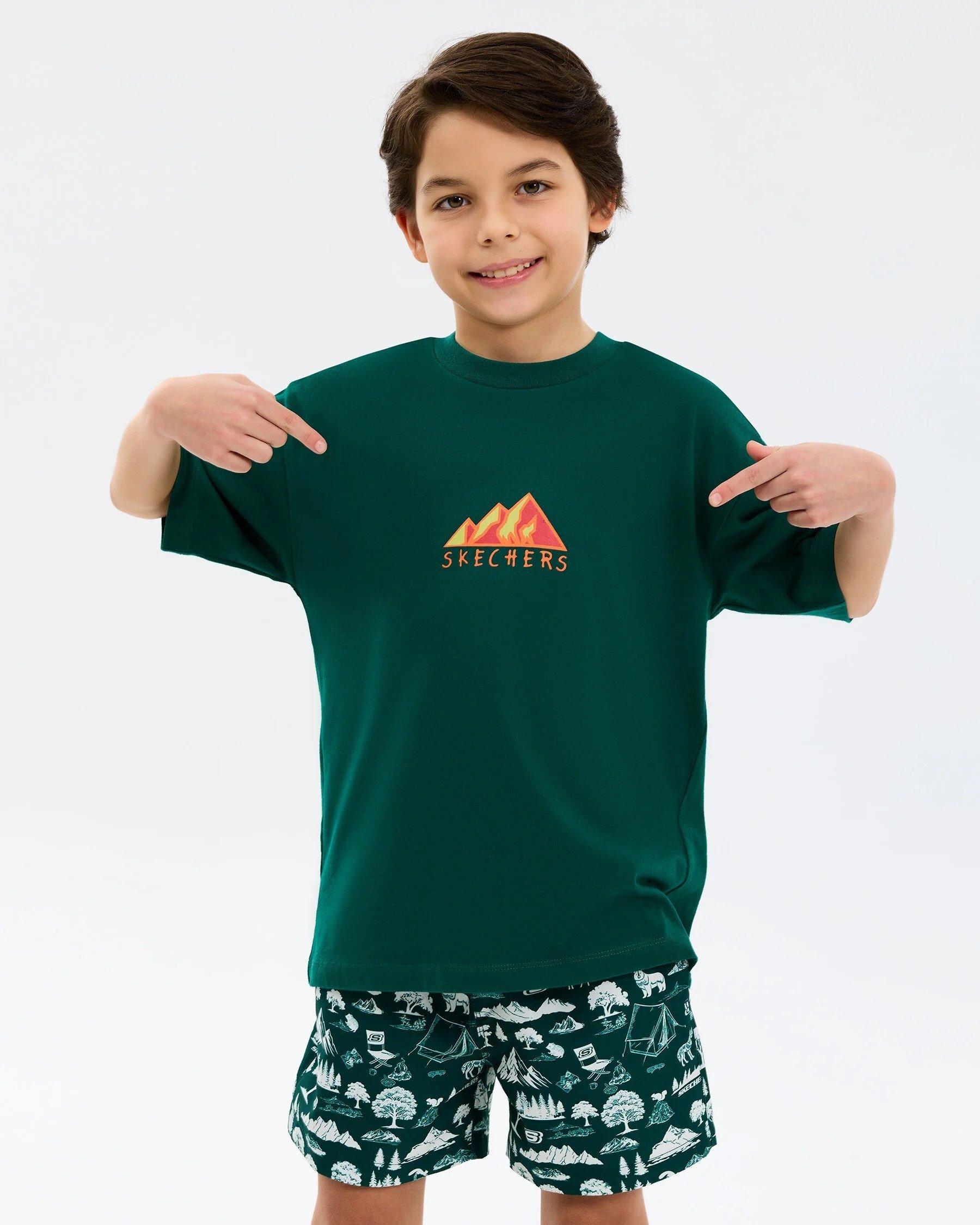 Skechers B Graphic Tee Oversize T-Shirt Çocuk Tişört