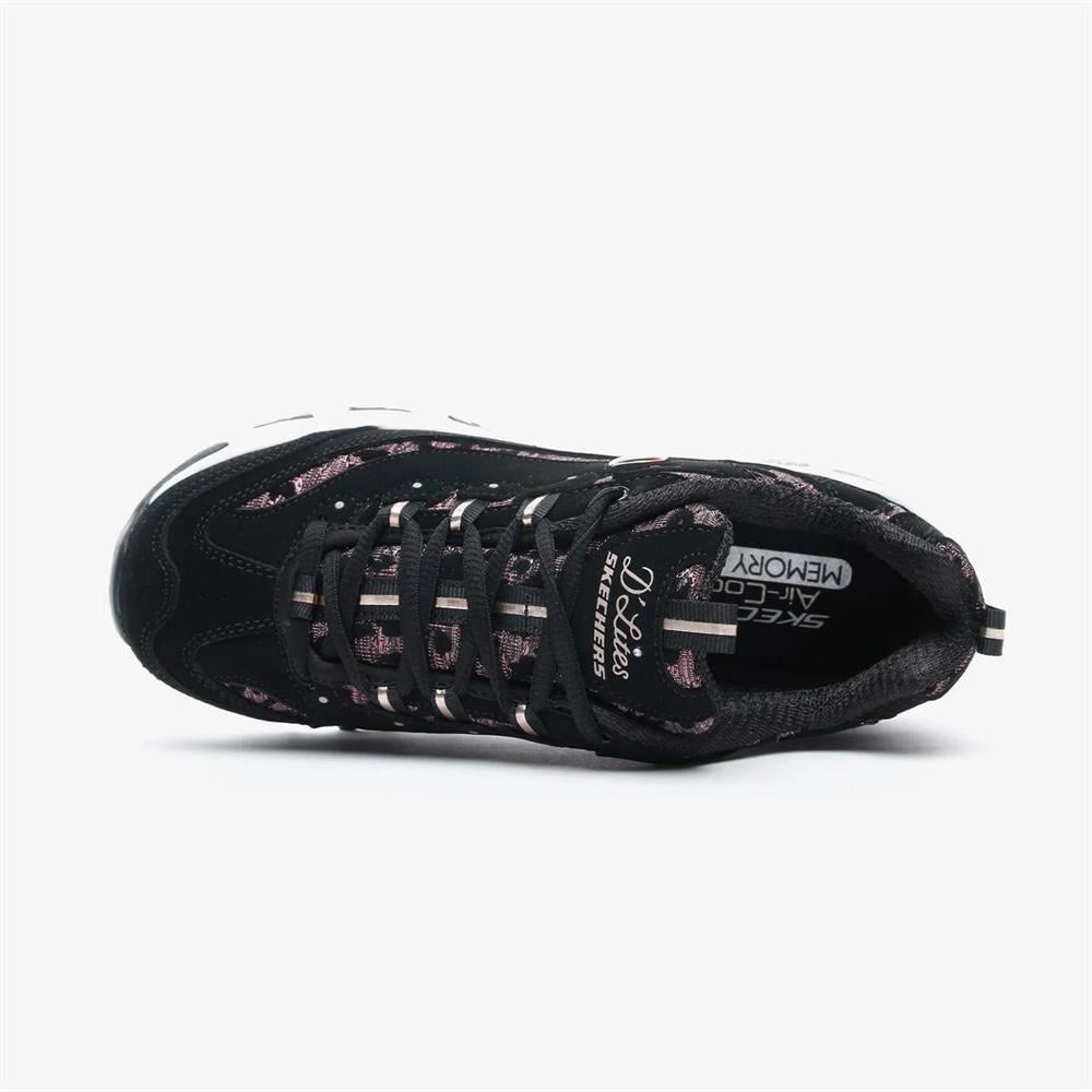 Skechers D'Lites - Fancy Leopard Kadın Spor Ayakkabısı