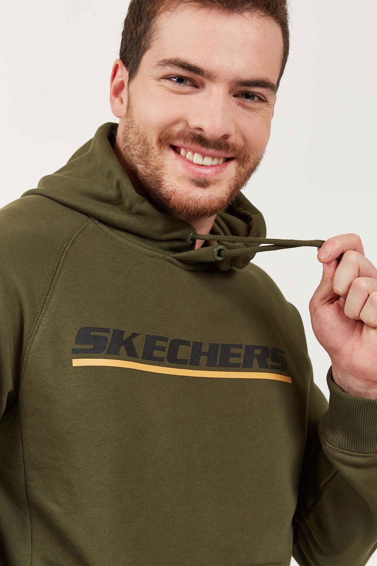 Skechers Lw Fleece M Logo Printed Hoodie Erkek Sweat