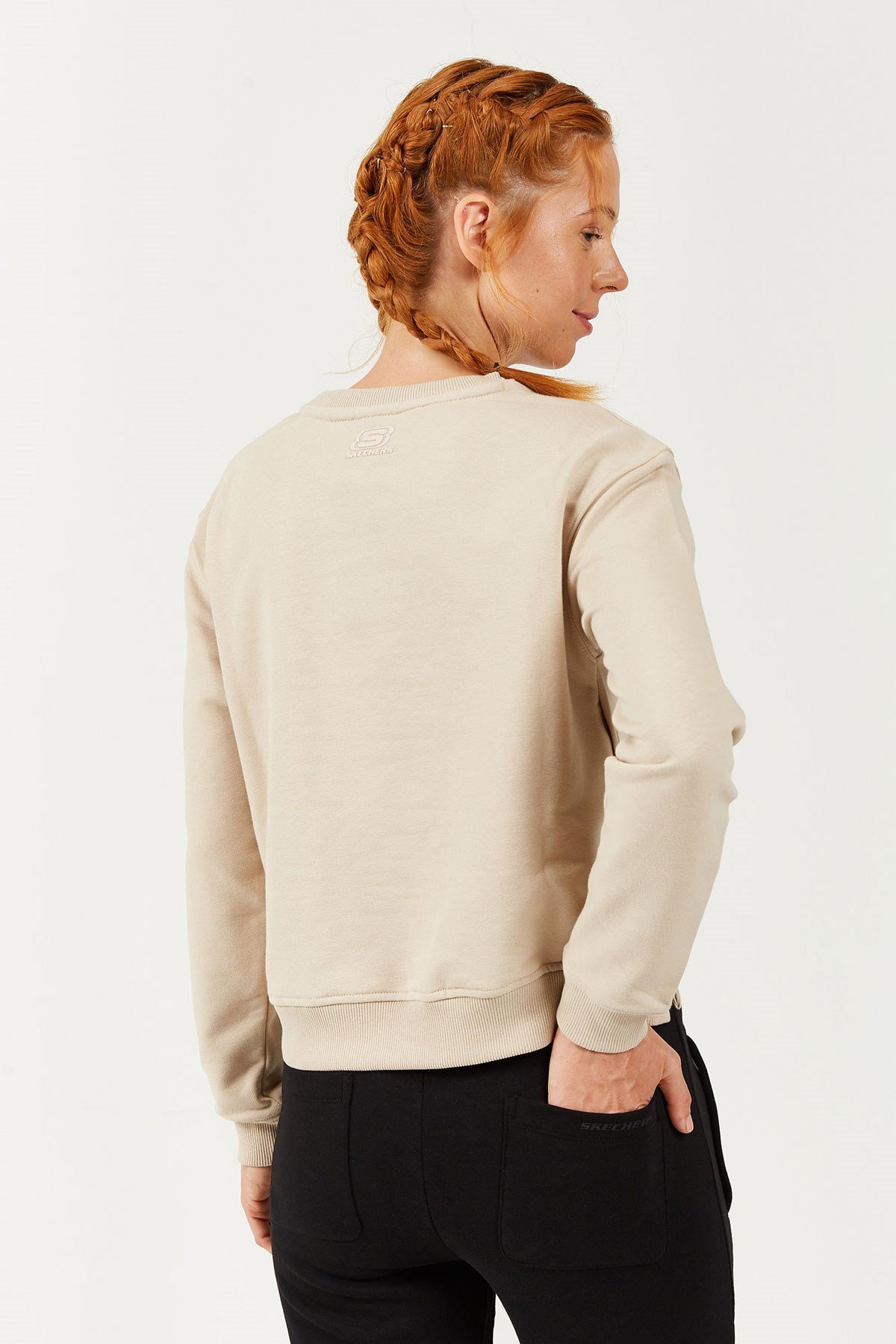 Skechers Lw Fleece W Long Snap Crew Neck Kadın Sweat