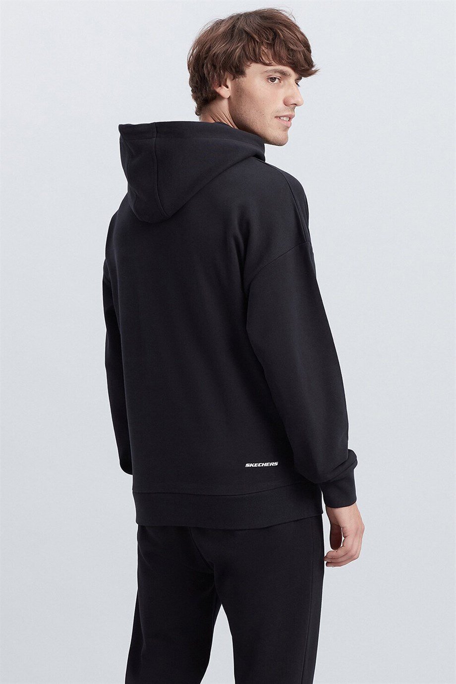 Skechers M Chest Logo Hoodie Erkek Sweat