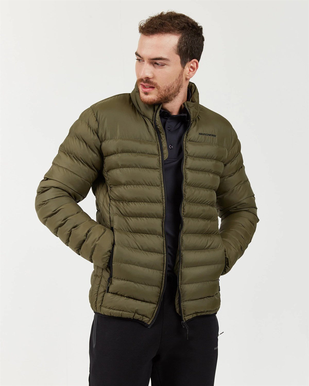 Skechers M Essential Turtle Neck Jacket Erkek Ceket