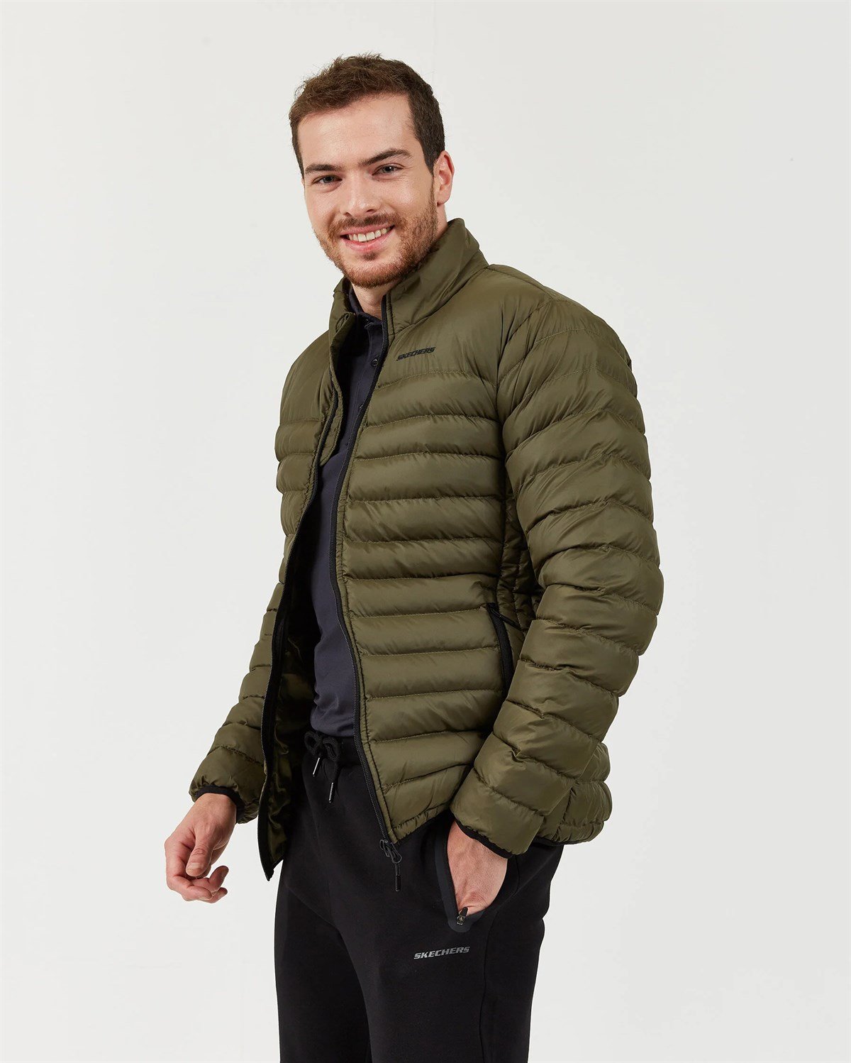 Skechers M Essential Turtle Neck Jacket Erkek Ceket