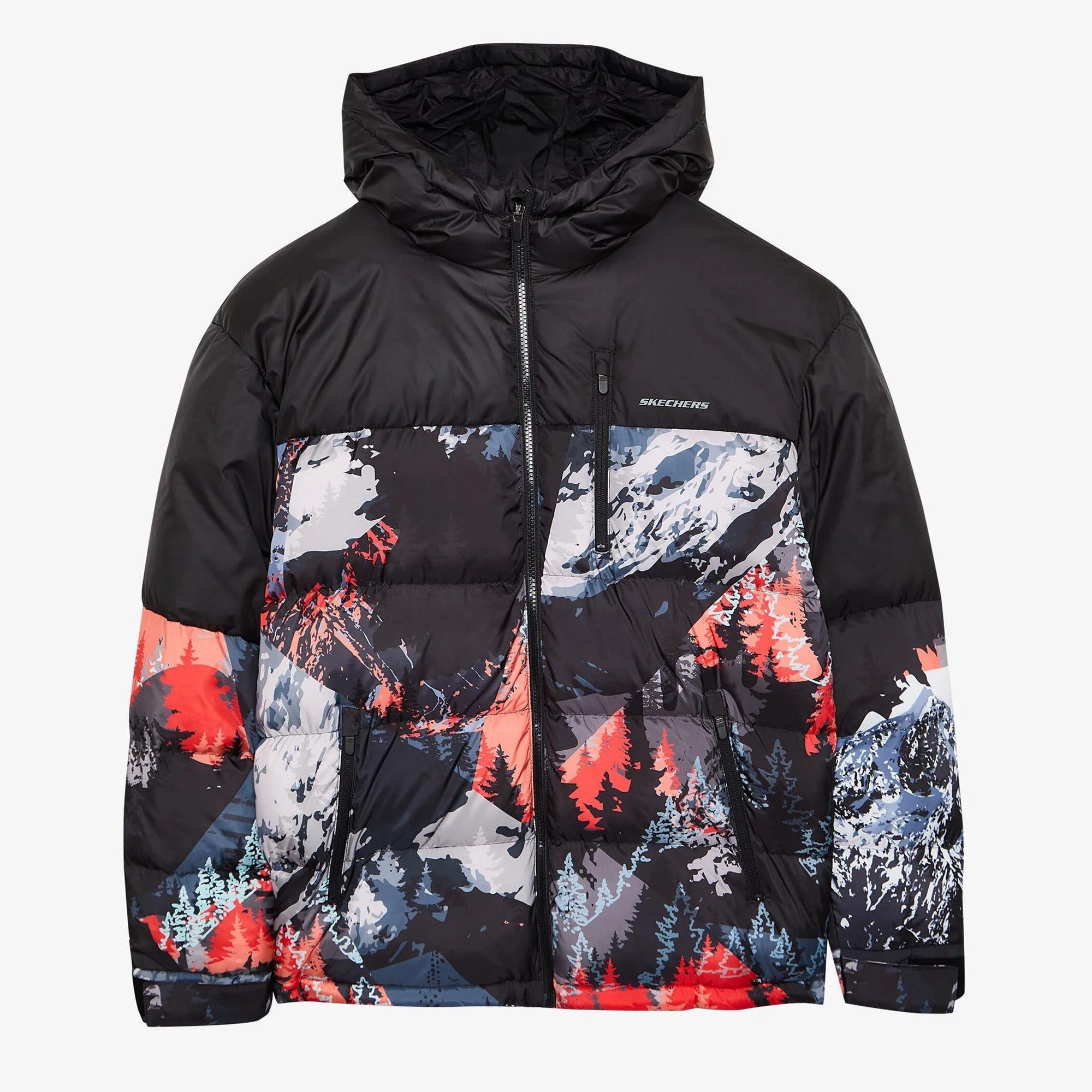 Skechers M Outerwear Puffer Jacket Erkek Mont S242234