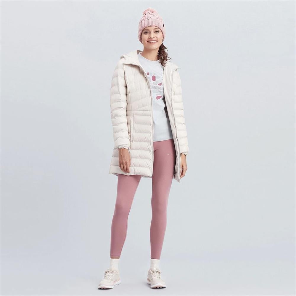 Skechers W Essential Maxi Length Hooded Jacket Kadın Mont