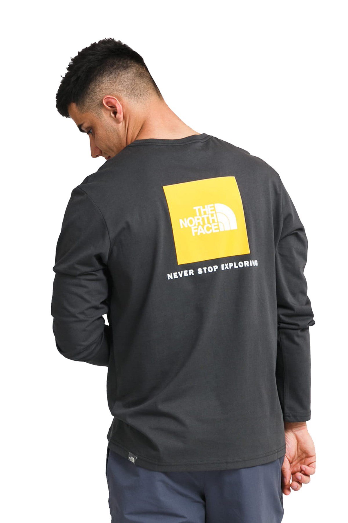 The North Face M L/S Red Box Tee Erkek Tişört
