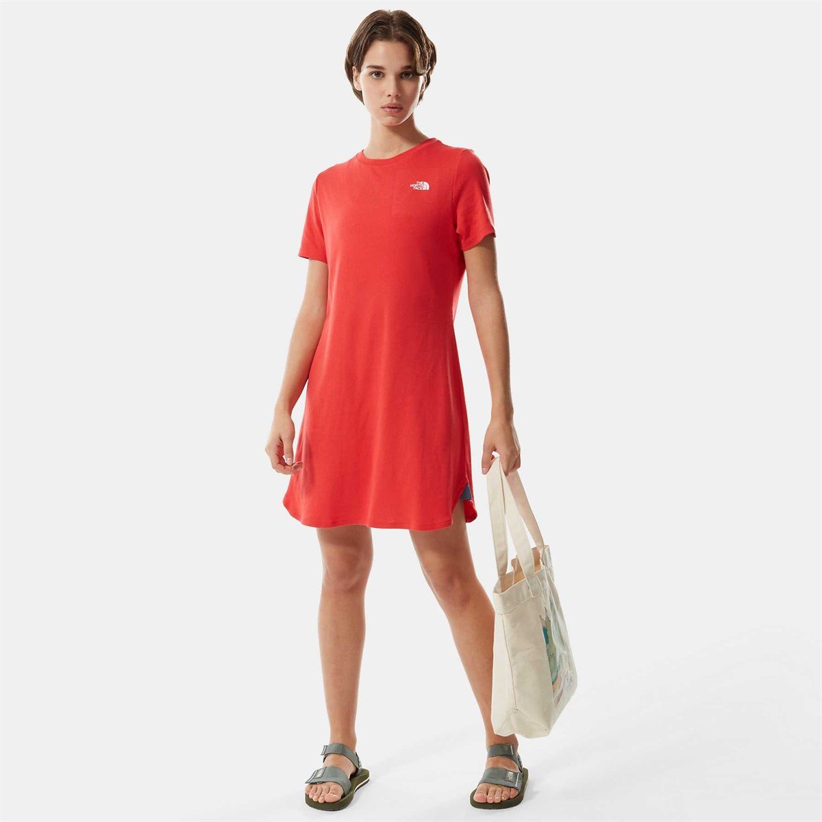 The North Face W Sımple Dome Tee Dress - Eu Kadın Tişört