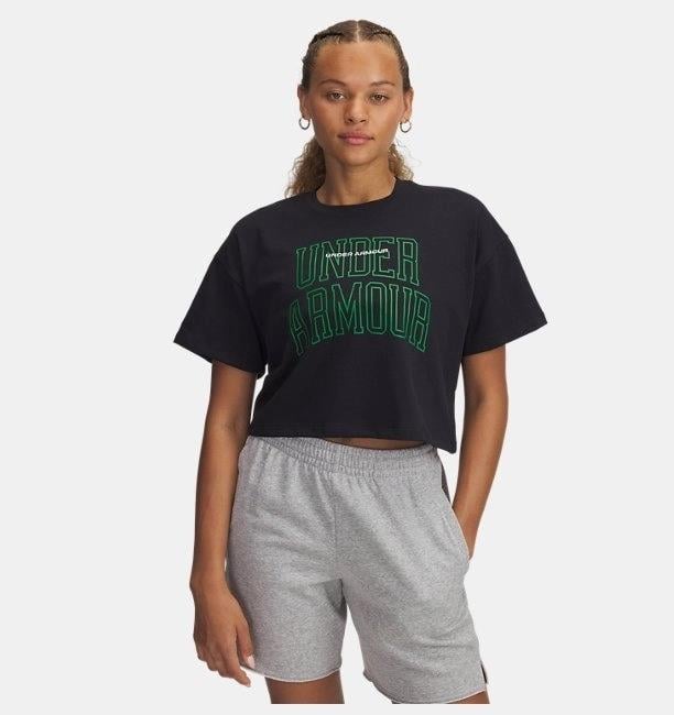 Under Armour Ua W Varsıty Mıx Hw Ss Crop Kadın Tişört 1389156