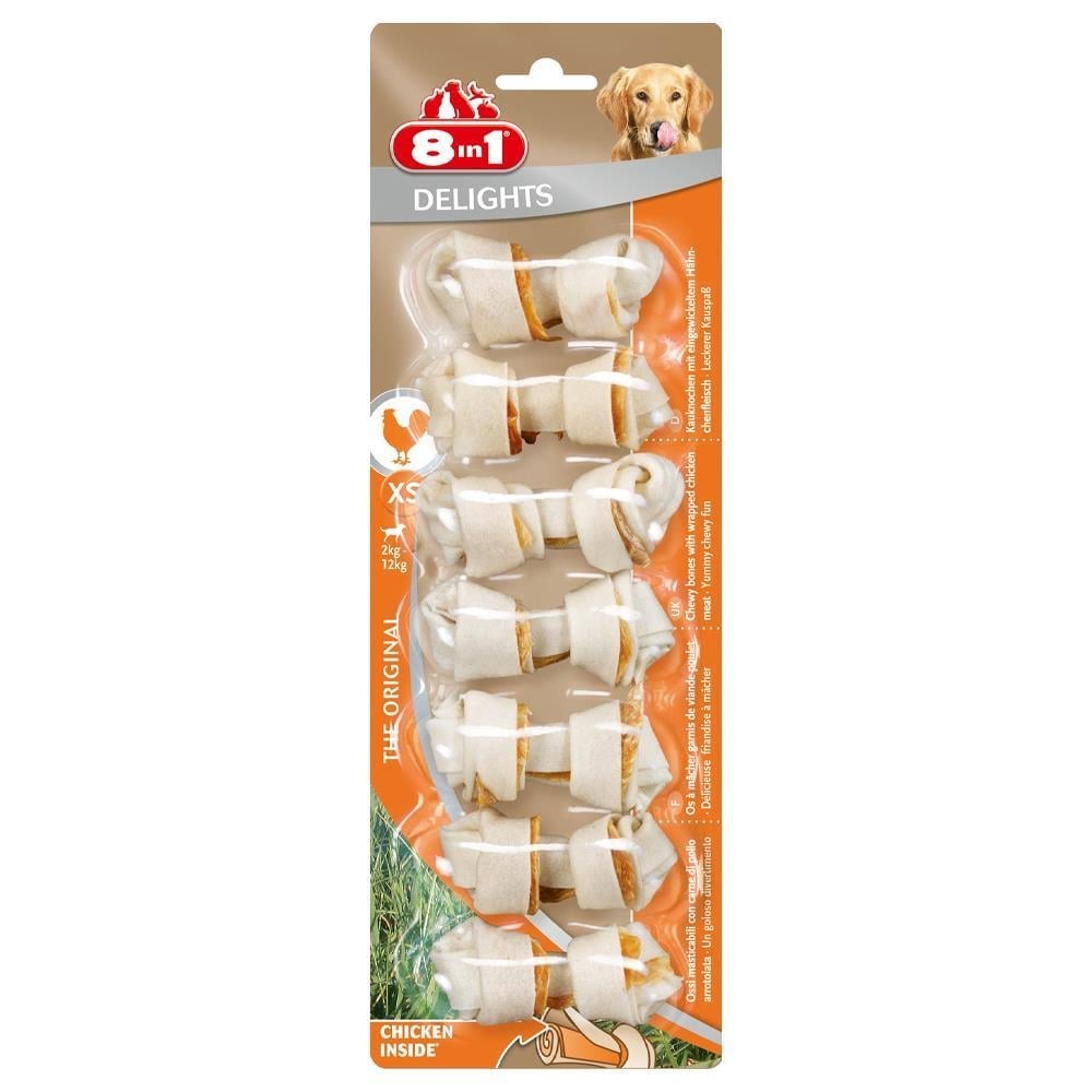 8 In 1 Delights Bones Tavuklu Ağız Bakım Kemiği Xs 7'li8 in 1