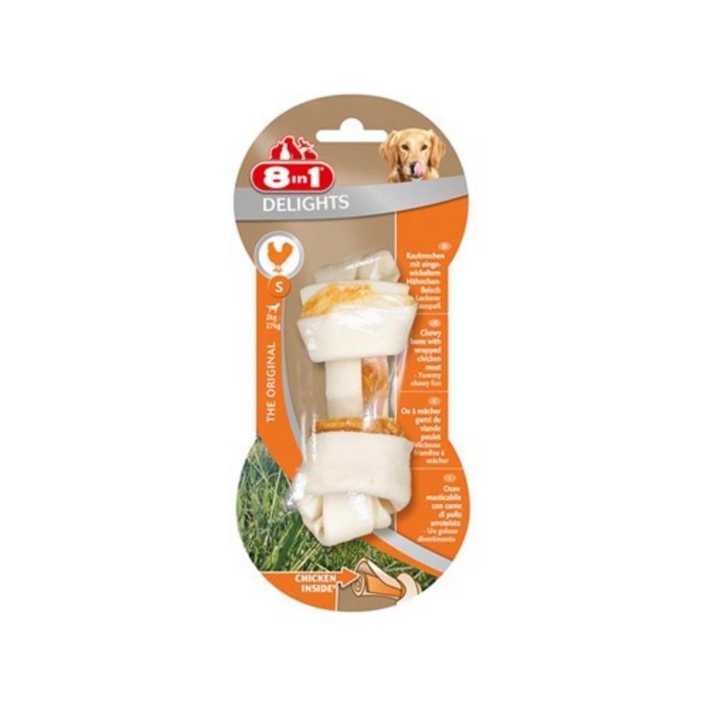 8 In 1 Delights Düğümlü Tavuklu Köpek Ödül Kemiği 35 gr8 in 1