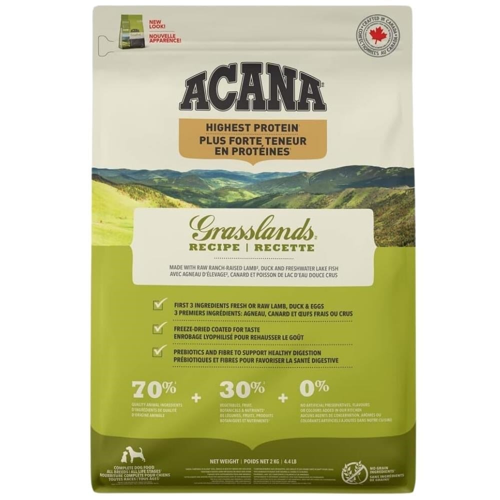 Acana Grasslands Kuzu ve Ördekli Tahılsız Kuru Köpek Maması 2 kgAcana