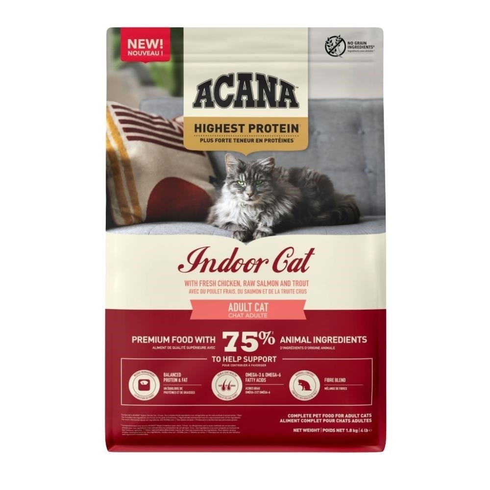 Acana Indoor Yüksek Proteinli Tavuk ve Balıklı Kısırlaştırılmış Kedi Maması 1,8 kgAcana