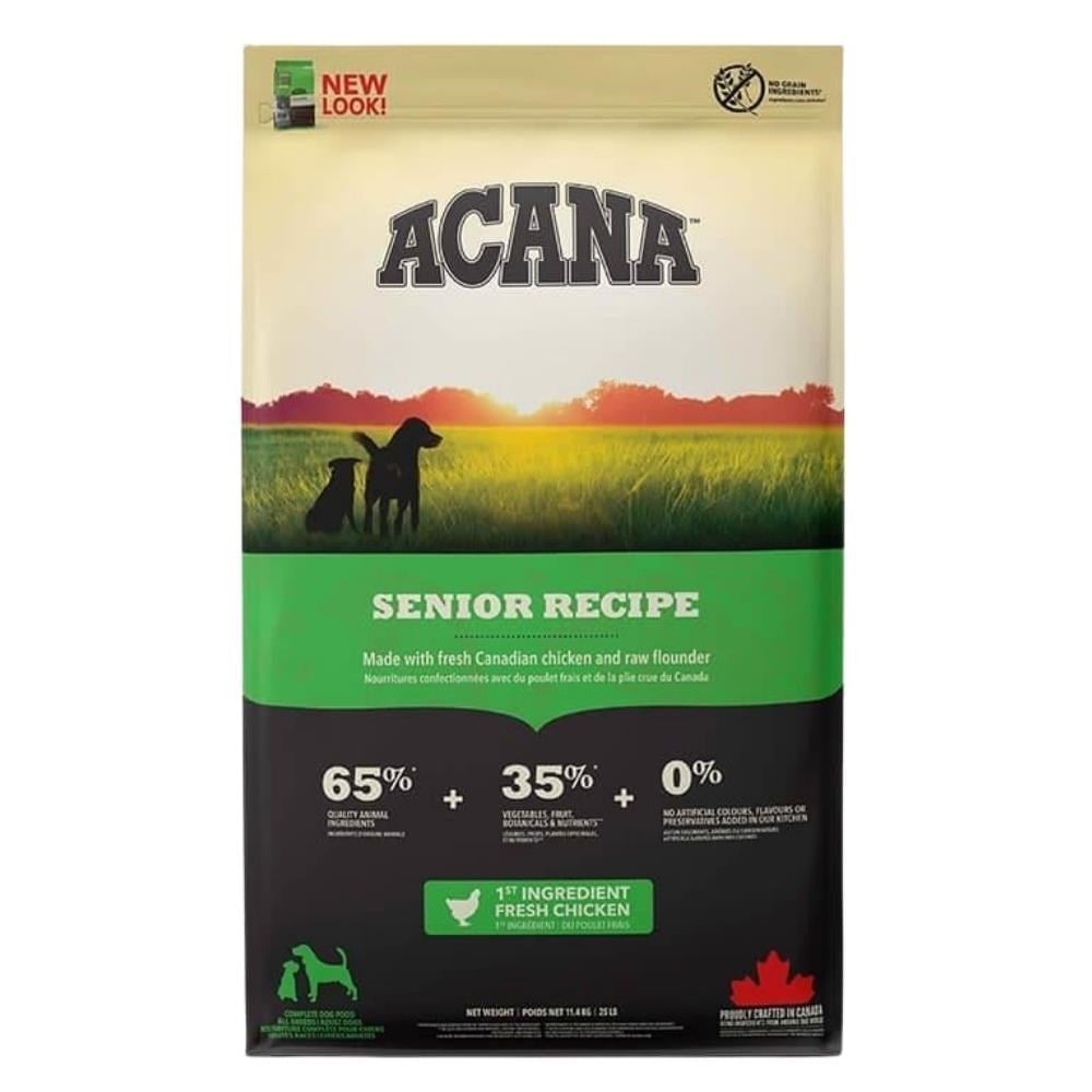 Acana Senior Tavuk ve Balık Tahılsız Yaşlı Kuru Köpek Maması 11,4 kgAcana