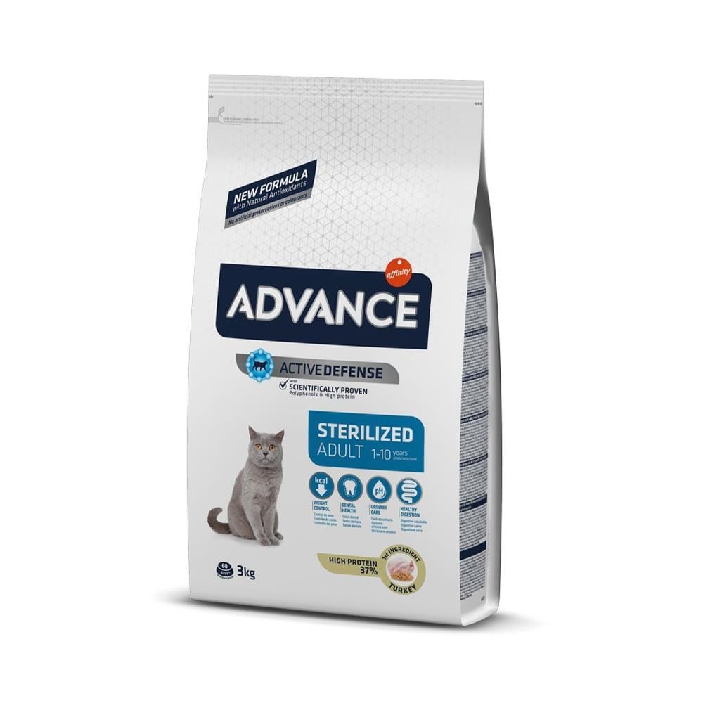 Advance Hindili Kısırlaştırılmış Yetişkin Kedi Maması 3 kgAdvance