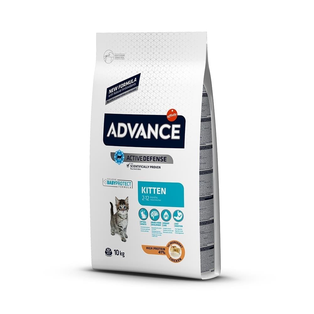 Advance Kitten Tavuklu ve Pirinçli Yavru Kuru Kedi Maması 10 kgAdvance