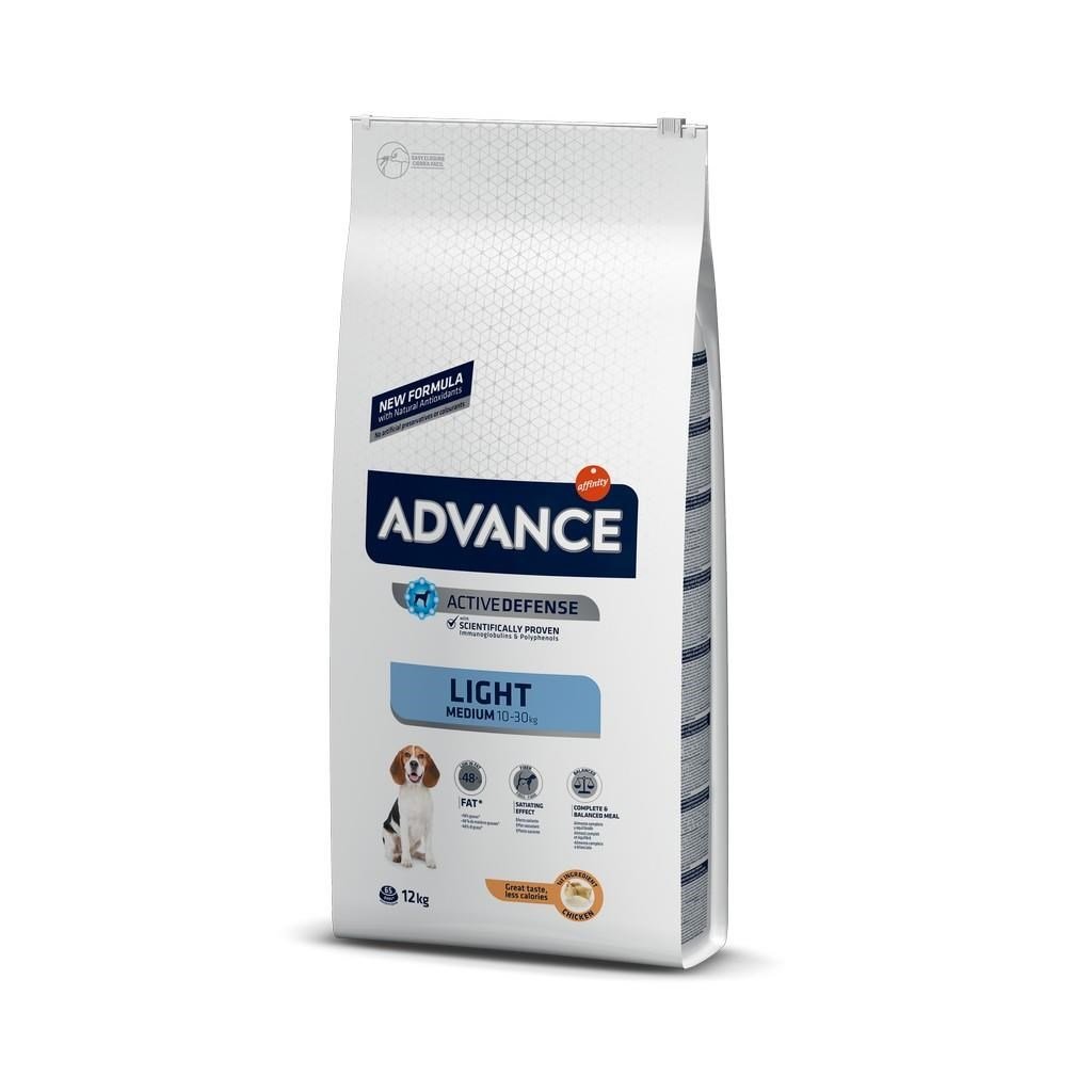 Advance Orta Irk Light Tavuk Etli Yetişkin Köpek Maması 12 kgAdvance