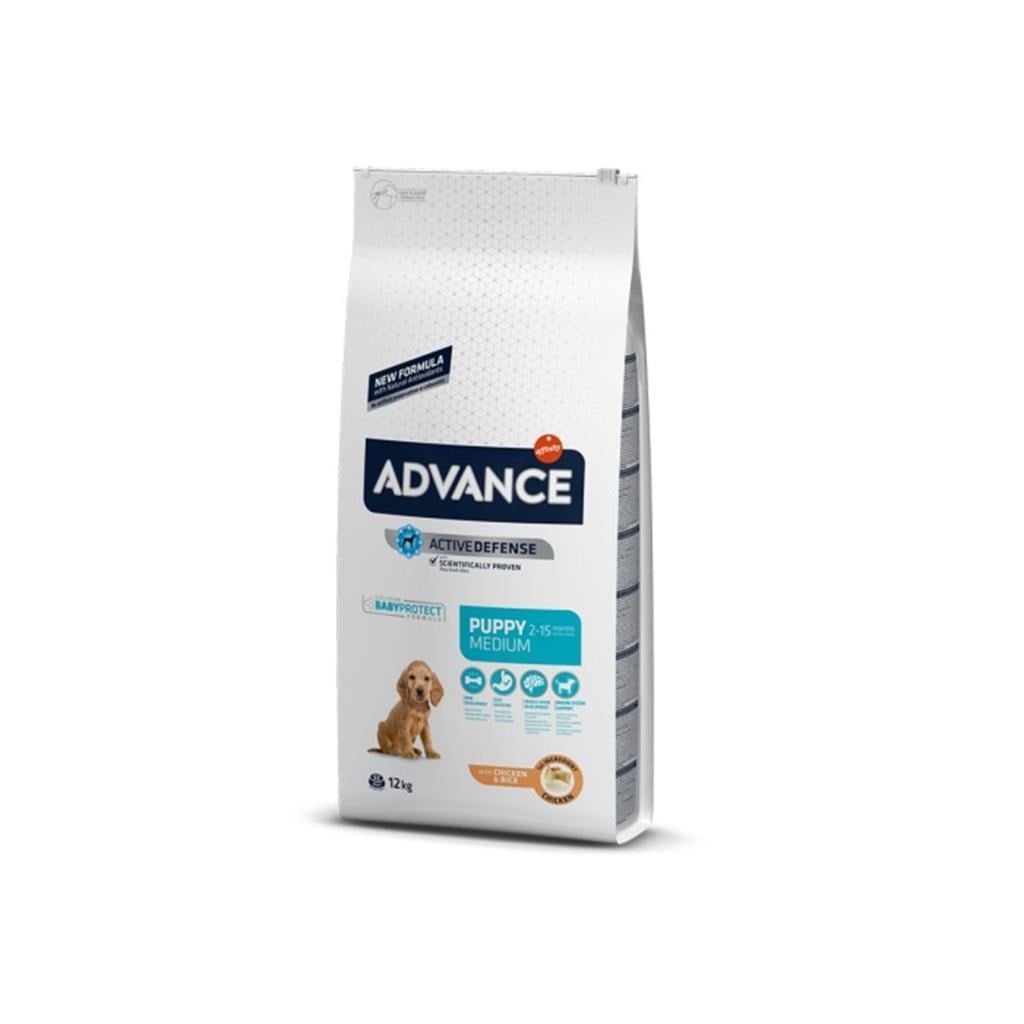 Advance Puppy Protect Medium Tavuklu Yavru Kuru Köpek Maması 12 kgAdvance