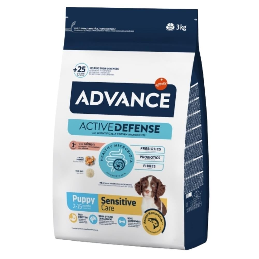 Advance Puppy Sensitive Somonlu Yavru Kuru Köpek Maması 3 kgAdvance