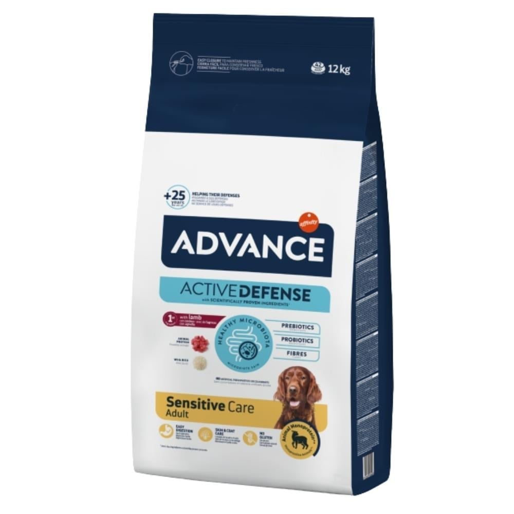 Advance Sensitive Kuzu Etli ve Pirinçli Hassas Yetişkin Köpek Maması 12 kgAdvance