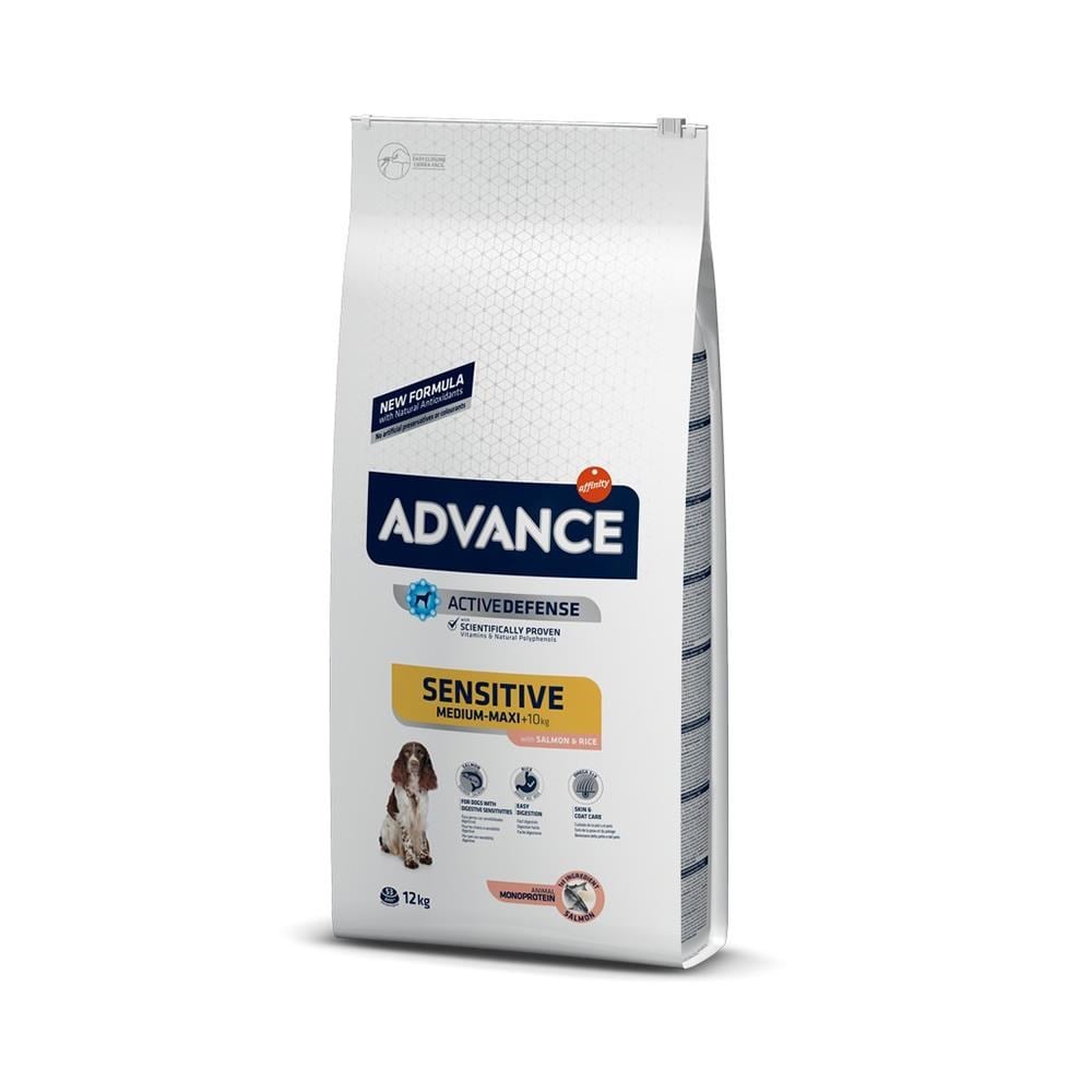Advance Sensitive Somonlu Yetişkin Köpek Maması 12 kgAdvance