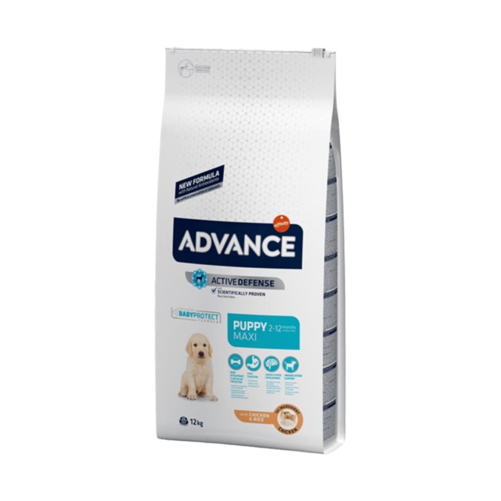 Advance Tavuklu ve Pirinçli Büyük Irk Yavru Köpek Maması 12 kgAdvance