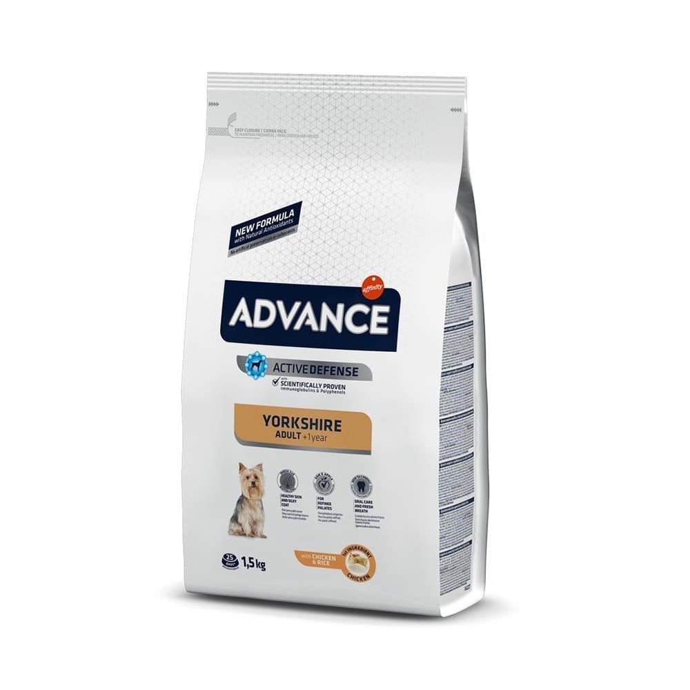 Advance Yorkshire Terrier Tavuklu Pirinçli Köpek Maması 1,5 kgAdvance
