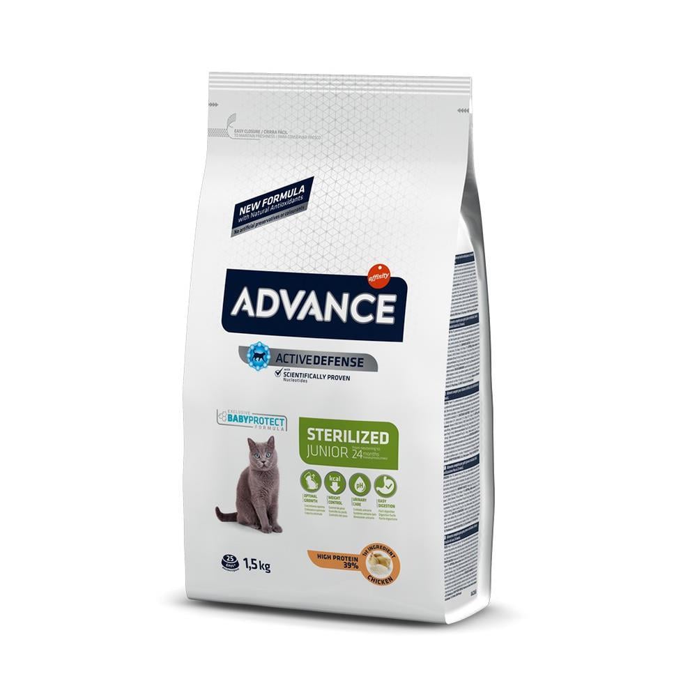Advance Young Sterilized Tavuklu Kısır Yavru Kedi Maması 1,5 kgAdvance
