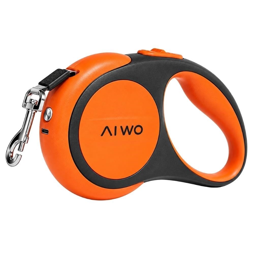 Aiwo Lux Işıklı Şerit Gezdirme Tasması 5 Metre TuruncuAiwo
