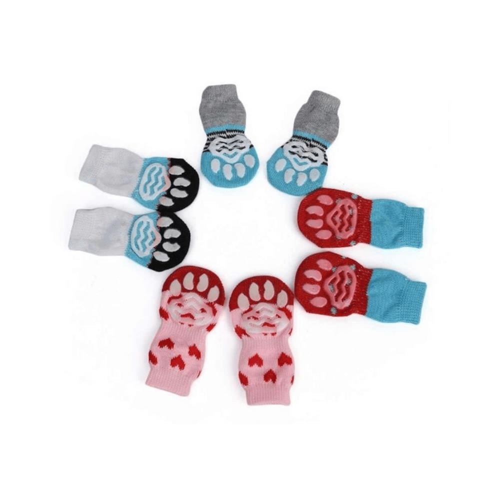 Ally Paws Kaymaz Tabanlı Köpek Çorabı 4 Adet SmallAlly Paws