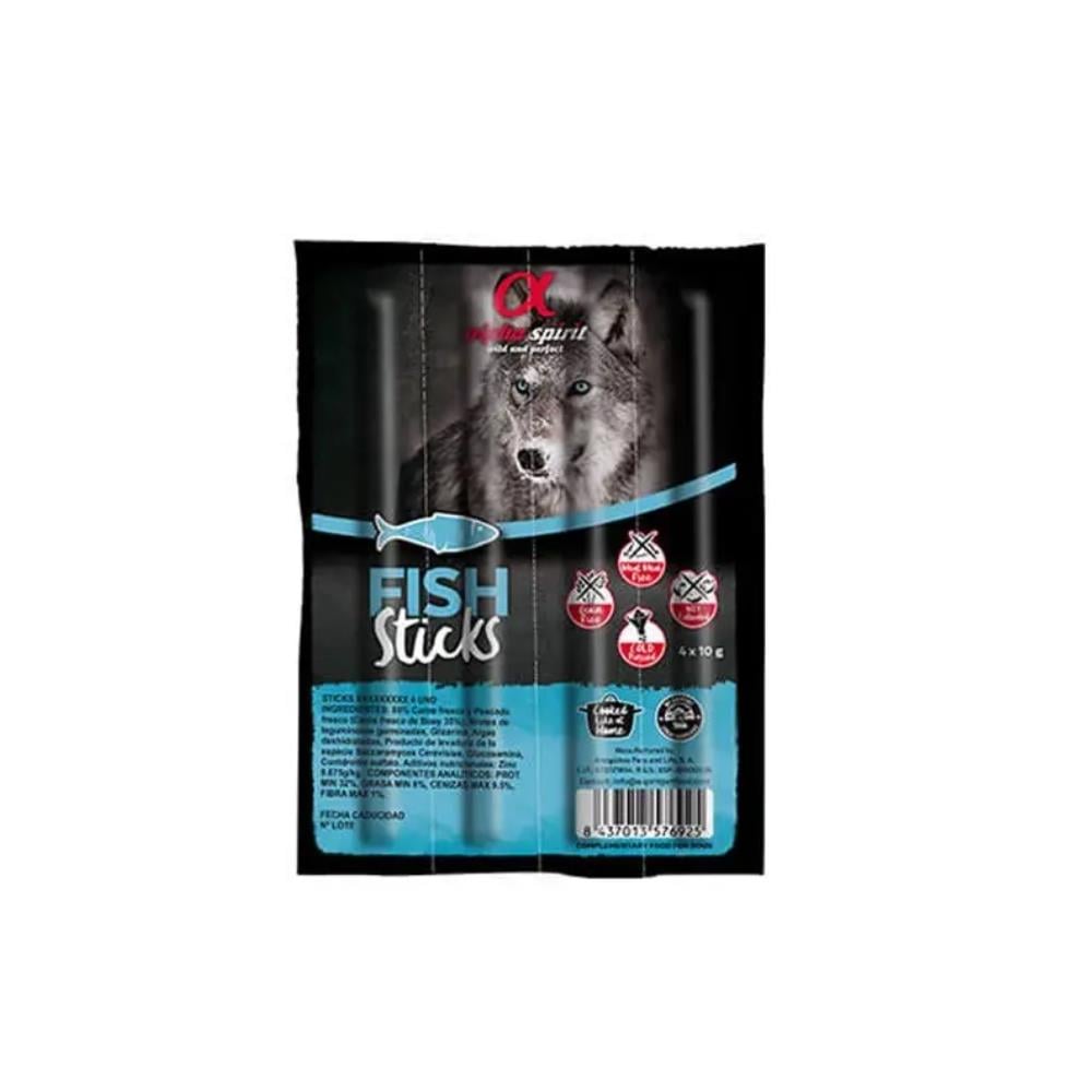 Alpha Spirit Balıklı Sticks Köpek Ödülü 4x10 grALPHA SPİRİT