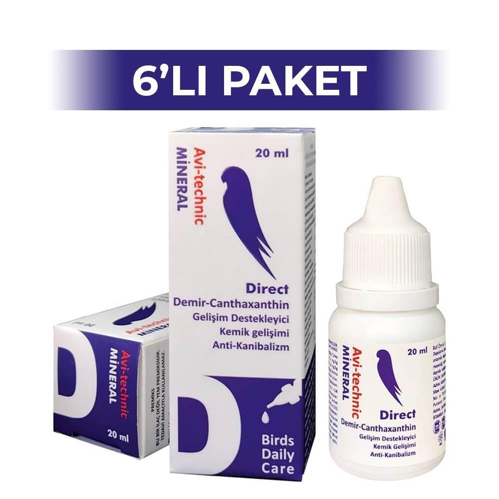 Avi-Technic Kemik Gelişimi Destekleyici Kuş Vitamini 20 ml 6 AdetAvi Technic