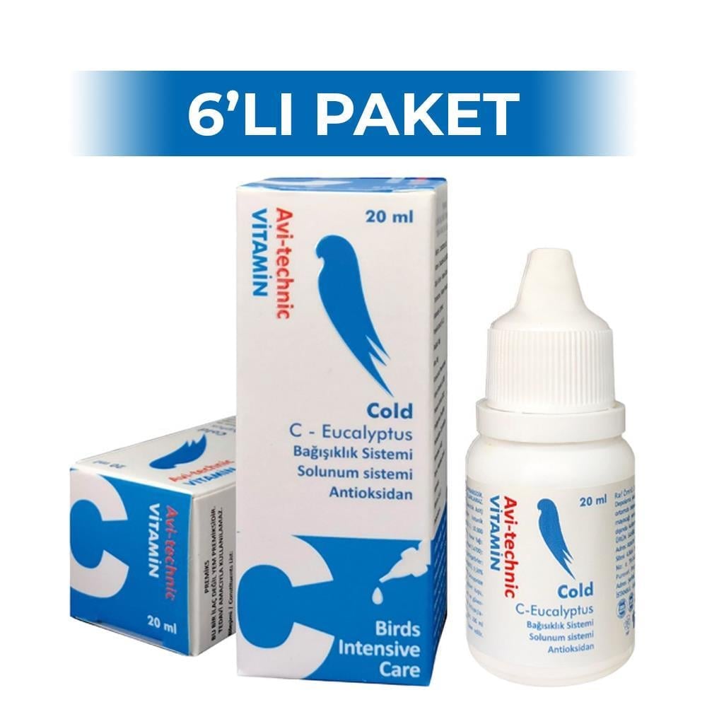 Avi-Technic Solunum Sistemi Destekleyici Antioksidan Kuş Vitamini 20 ml 6 AdetAvi Technic