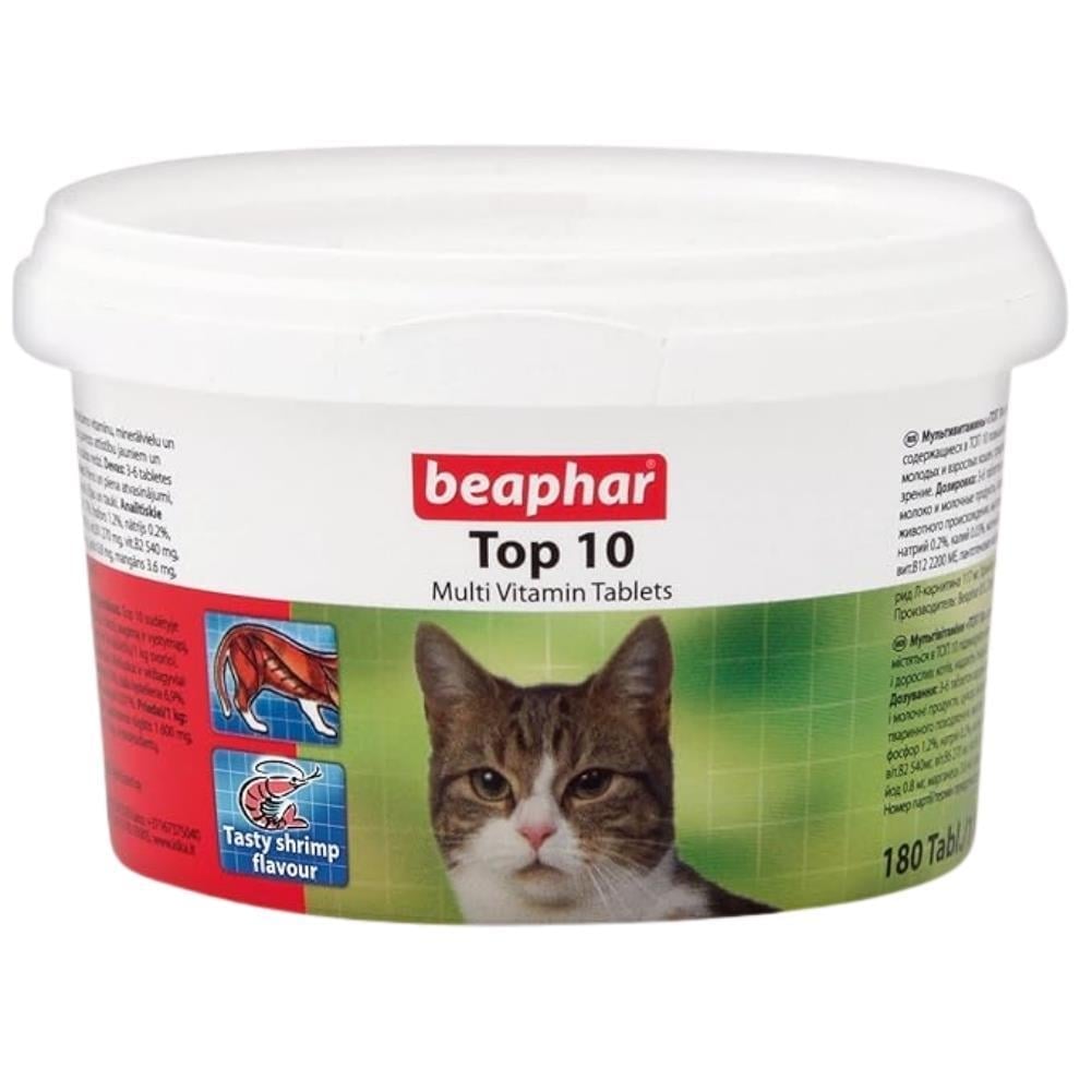 Beaphar 10 Vitaminli Kedi Vitamin Tableti 180 AdetBeaphar