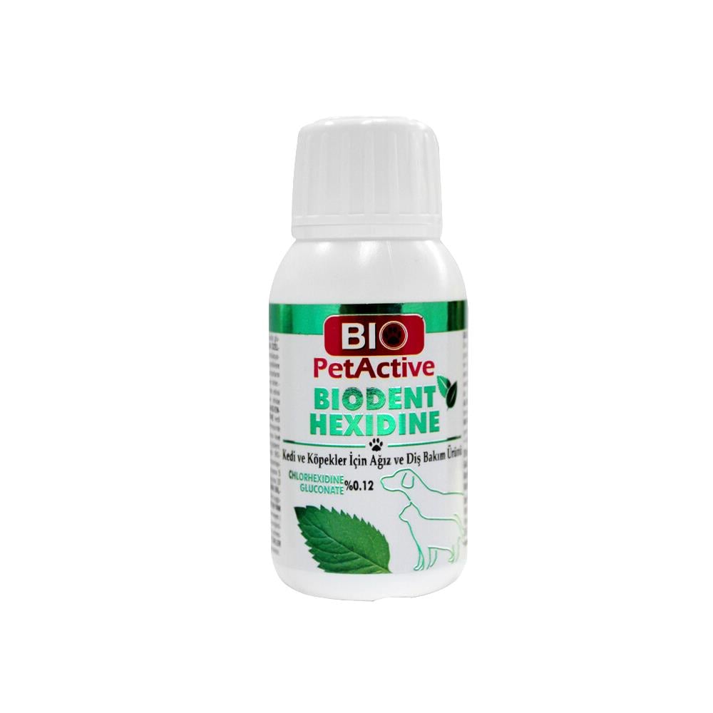 Bio Pet Active Biodent Hexidine Kedi ve Köpek Ağız ve Diş Bakım Solüsyonu 50 mlBio Pet