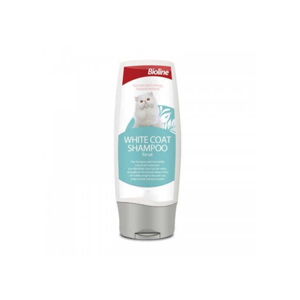 Bioline Beyaz Tüylü Kediler İçin Şampuan 250 ml BIOLINE